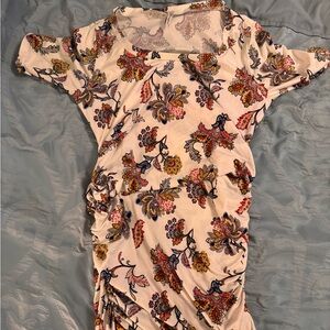 Beautiful Maternity fall floral dress.